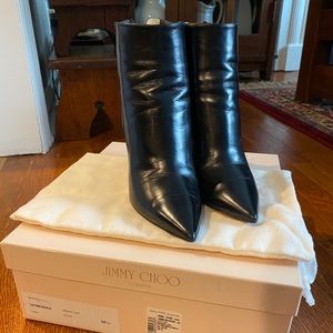 Jimmy Choo Grainy Calf Booties